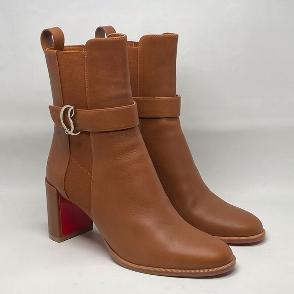 Christian Louboutin Leather 70 Chelsea Booties size 39.5 - Picture 3 of 15